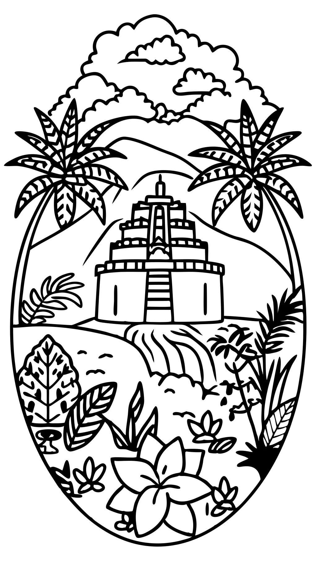 el yunque forest coloring page